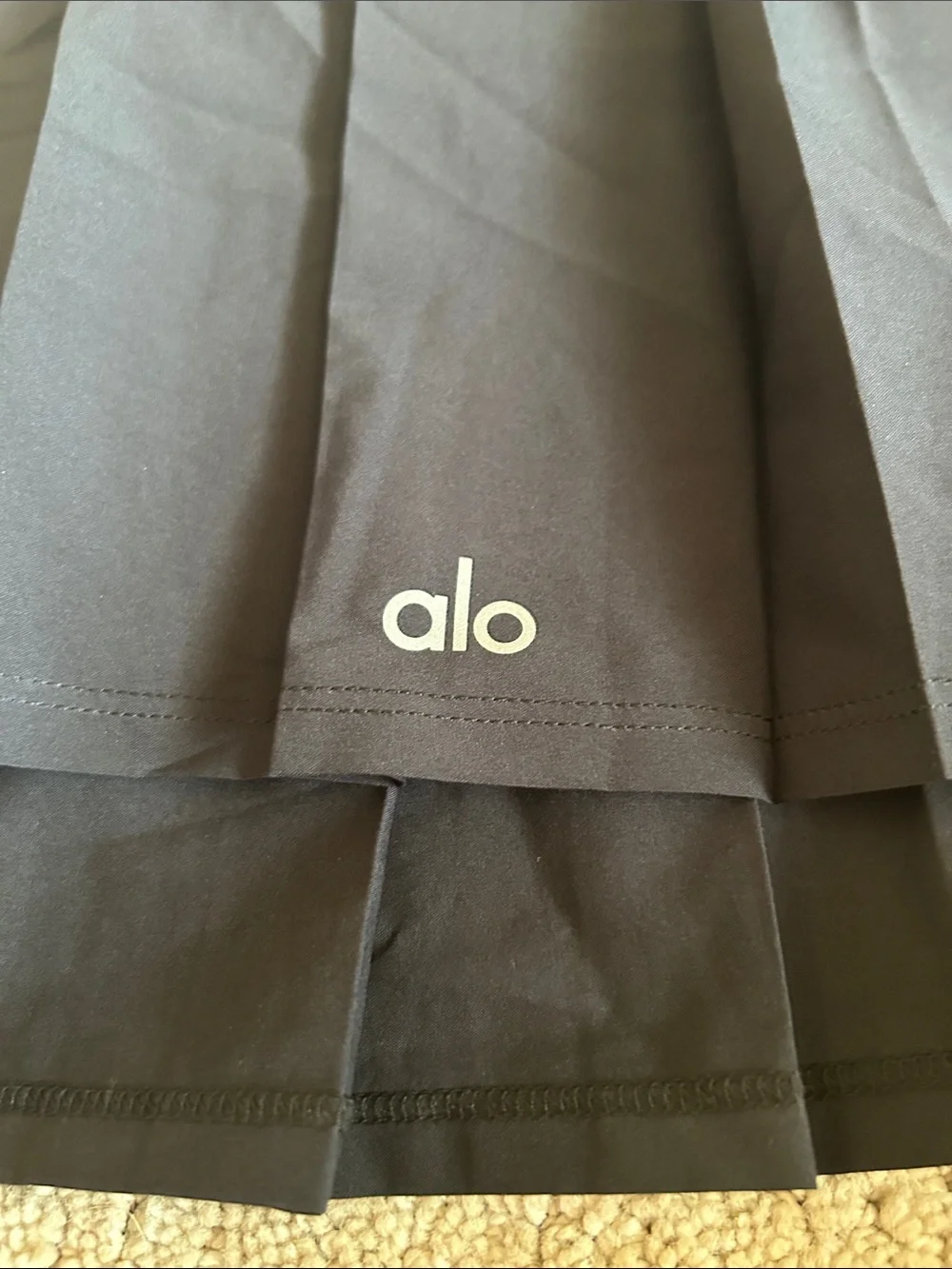 Alo Large Tennis Skirt Black Preloved